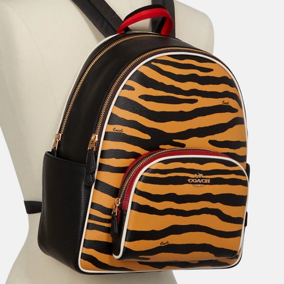 🔻PRICE DROP🔻Coach Tiger print Backpack - Picture 1 of 4